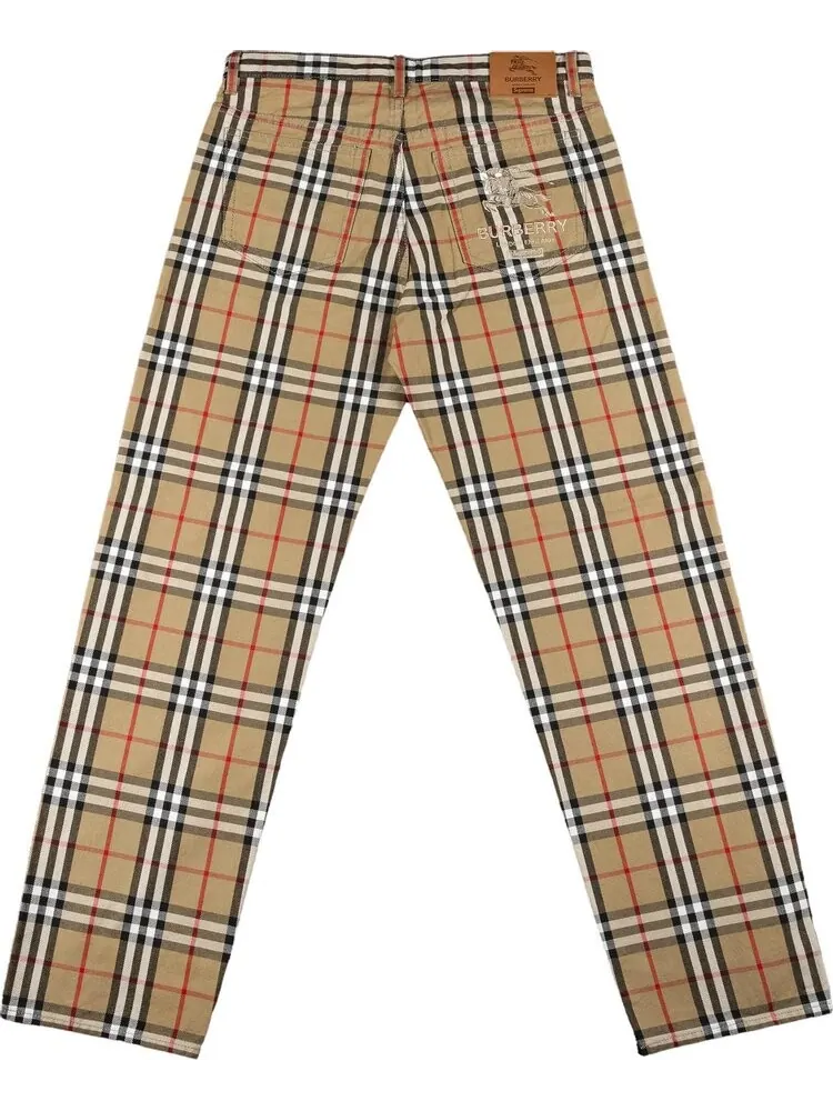Джинсы Supreme x Burberry Regular Jean 'Beige' — изображение 2 из 3, загар