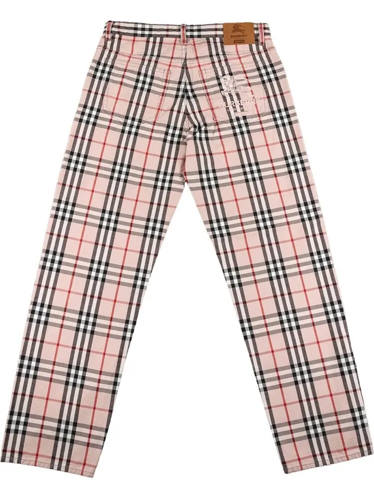 Джинсы Supreme x Burberry Regular Jean 'Pink' — изображение 2 из 3, розовый