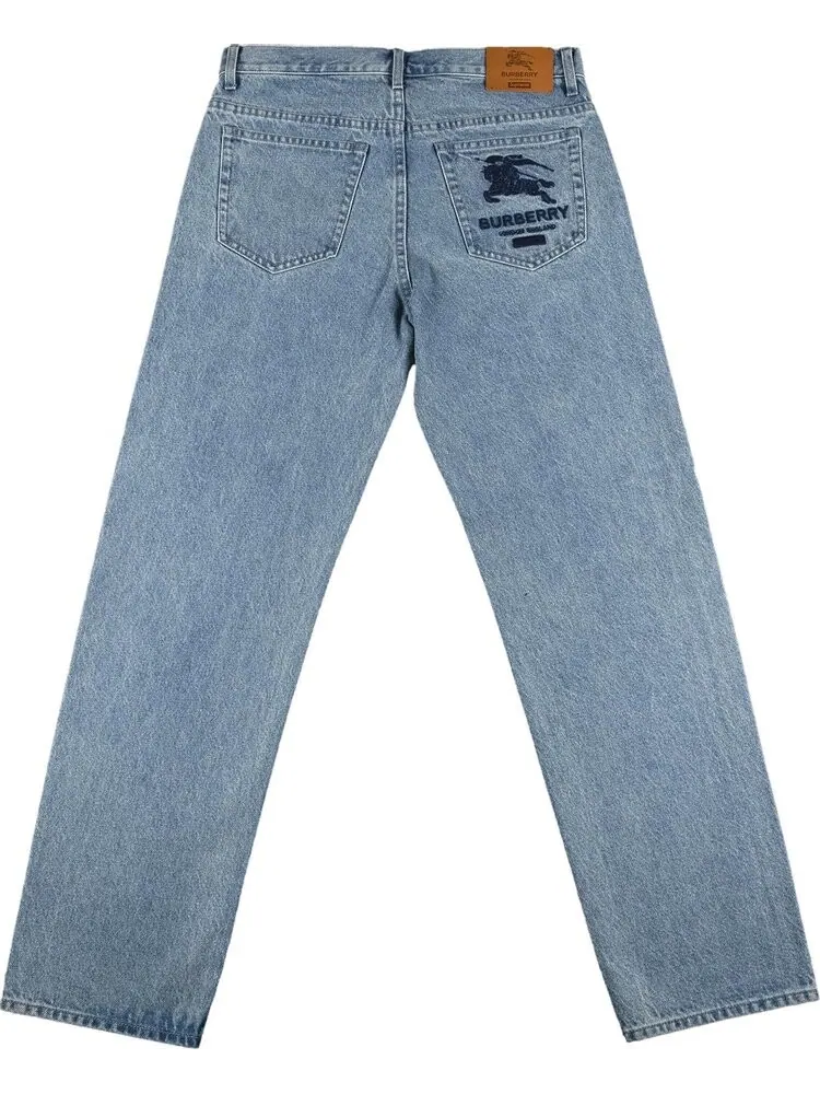 Джинсы Supreme x Burberry Regular Jean 'Washed Blue' — изображение 2 из 3, синий