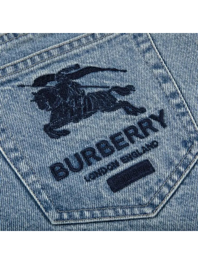Джинсы Supreme x Burberry Regular Jean 'Washed Blue' — изображение 3 из 3, синий