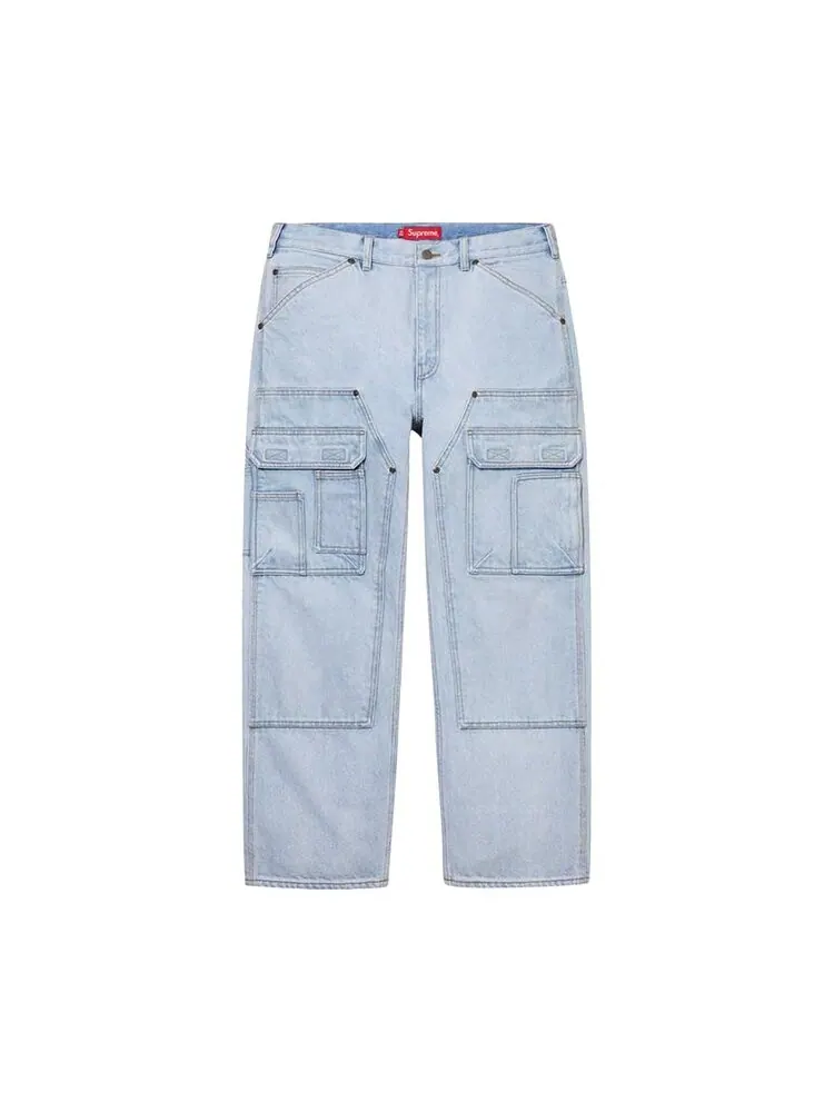 Брюки Supreme Double Knee Denim Utility Pant — изображение 1 из 2, синий