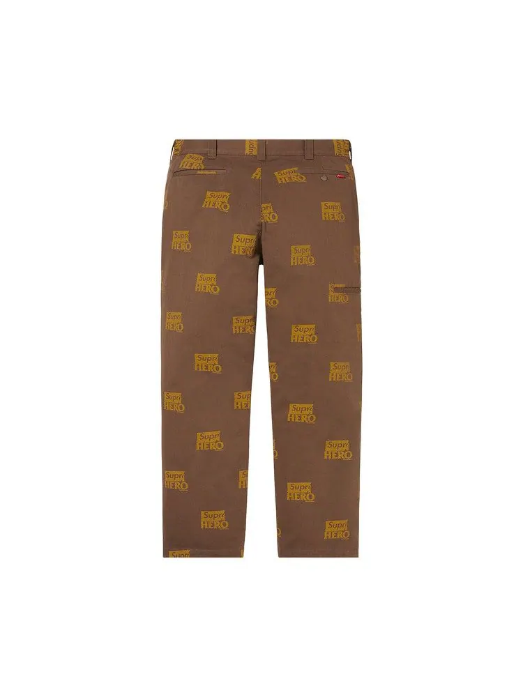 Брюки Supreme Work Pant 'Brown' — изображение 2 из 2, коричневый