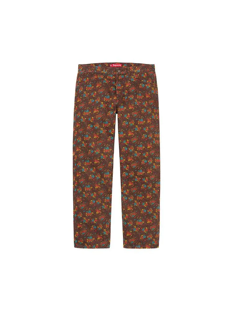 Джинсы Supreme Regular Jean 'Flowers' — изображение 1 из 2, мульти