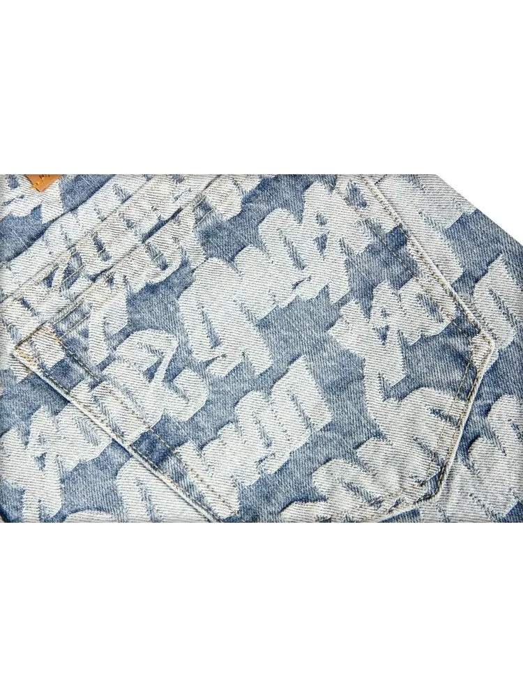 Джинсы Supreme Fat Tip Jacquard Regular Jean 'Blue' — изображение 3 из 3, синий