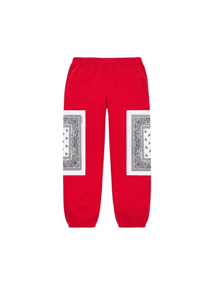 Спортивные брюки Supreme x The North Face Bandana Sweatpant — изображение 2 из 3, красный