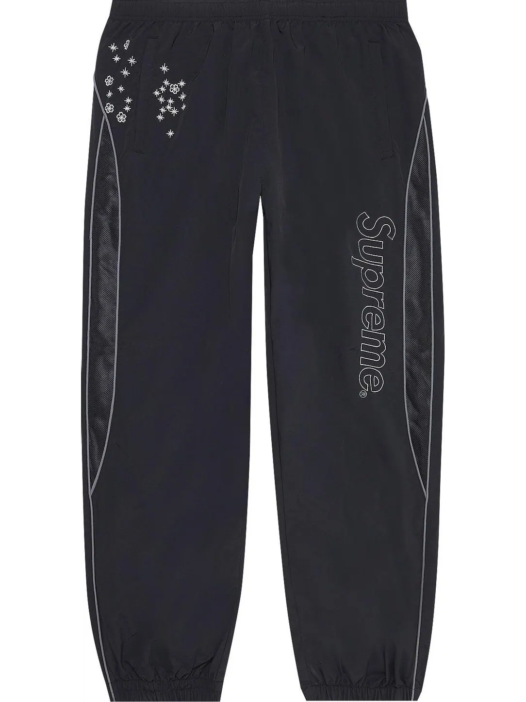 Брюки Supreme AOI Glow-In-The-Dark Track Pant 'Black' — изображение 1 из 3, черный