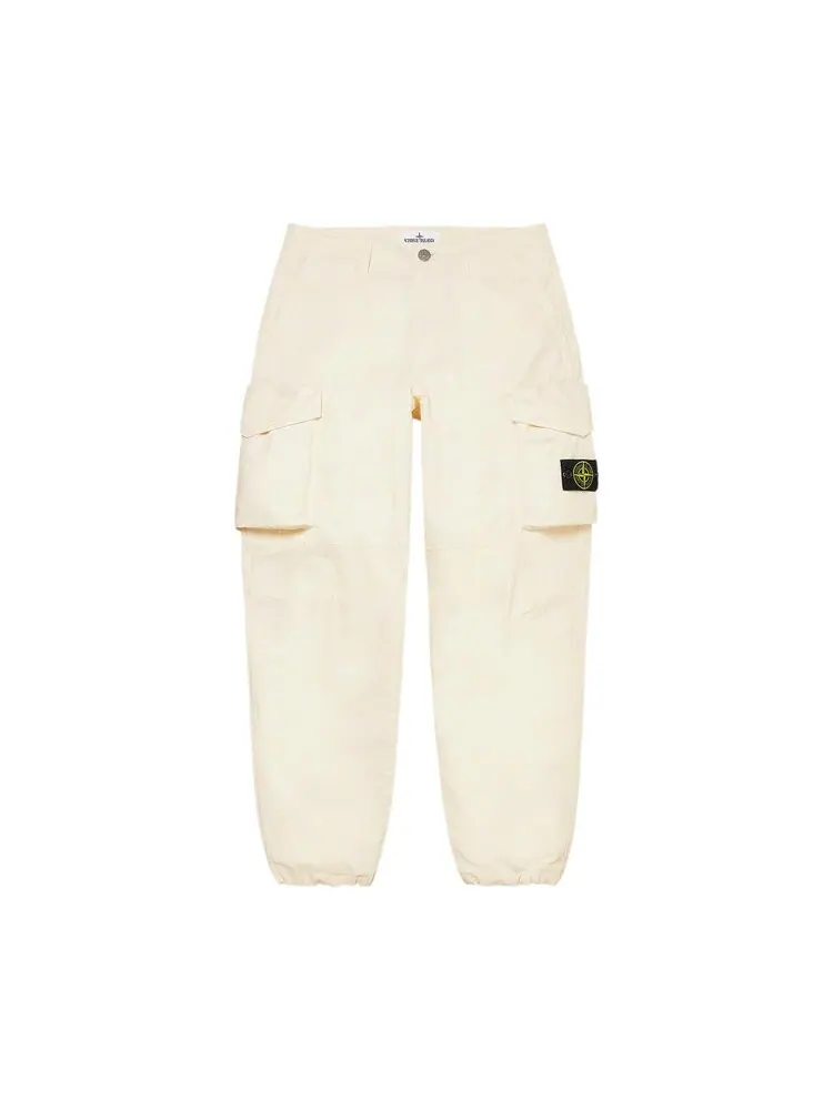 Брюки Supreme x Stone Island Reactive Ice Camo Ripstop Cargo Pant — изображение 1 из 2, бежевый