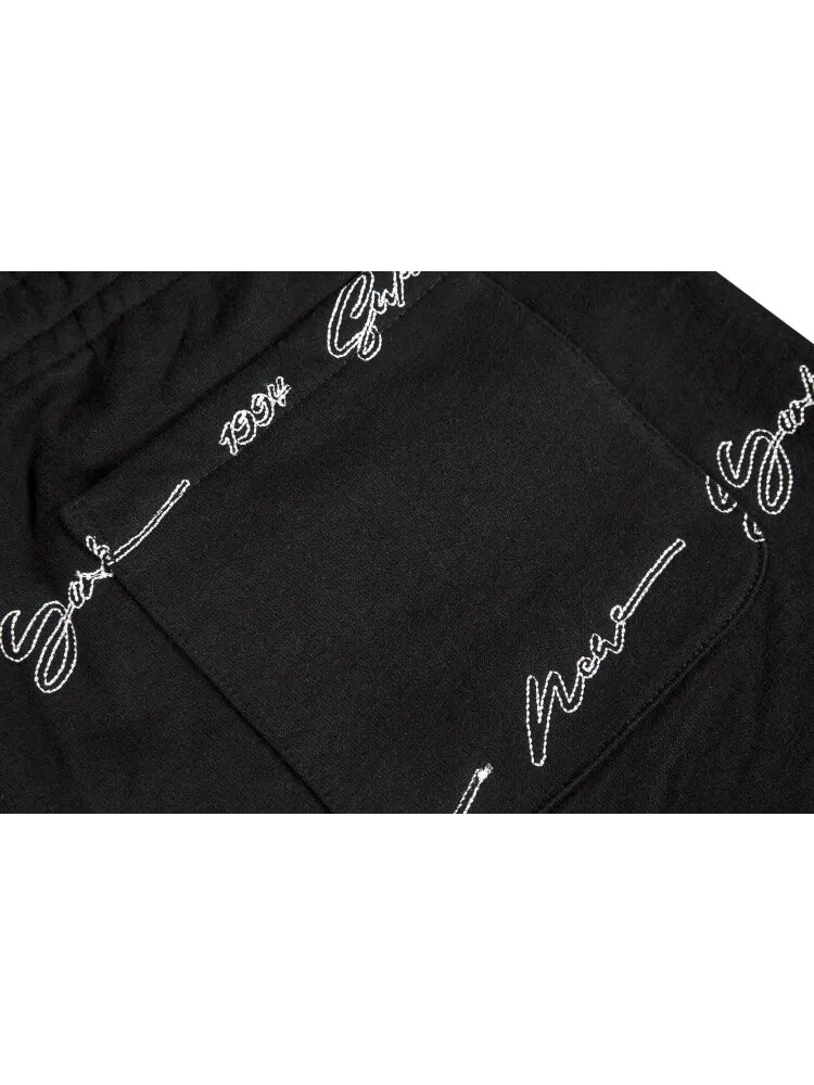 Спортивные брюки Supreme Script Stripe Sweatpant 'Black' — изображение 3 из 3, черный