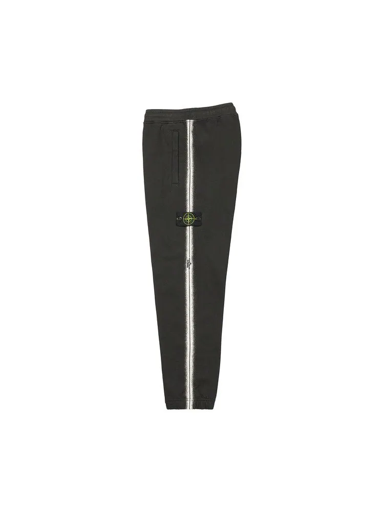 Спортивные брюки Supreme x Stone Island Stripe Sweatpant 'Black' — изображение 3 из 3, черный