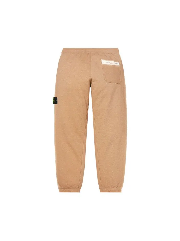 Спортивные брюки Supreme x Stone Island Stripe Sweatpant — изображение 2 из 3, бежевый