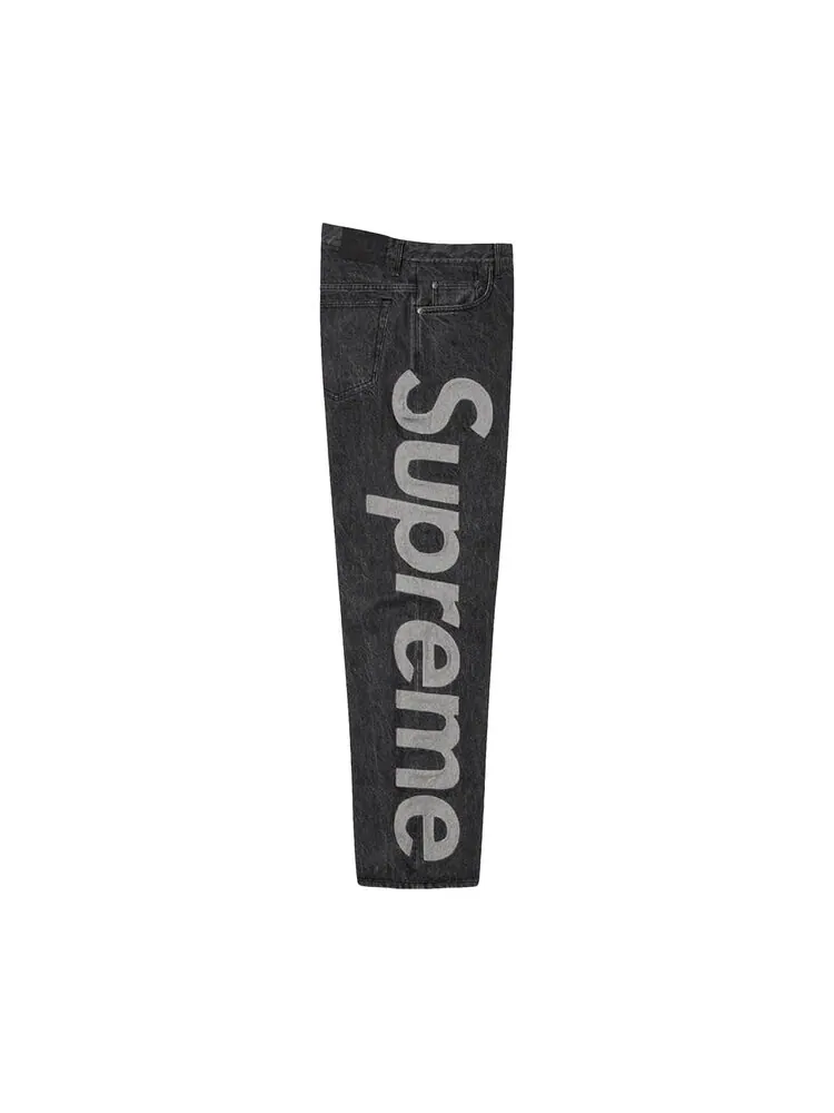 Джинсы Supreme Inset Logo Jean — изображение 3 из 3, черный