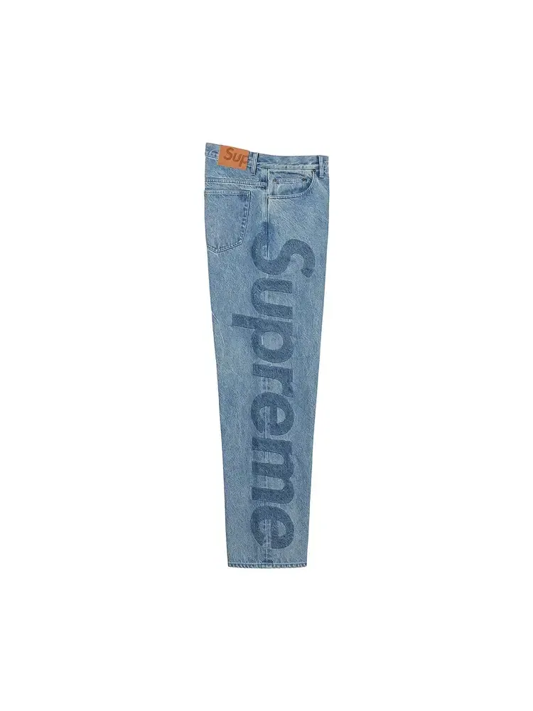 Джинсы Supreme с логотипом Inset Logo — изображение 3 из 3, синий