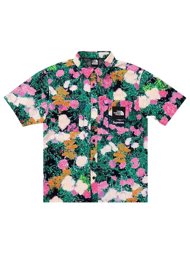 Рубашка Supreme x The North Face Trekking Short-Sleeve Shirt — изображение 1 из 1, мульти
