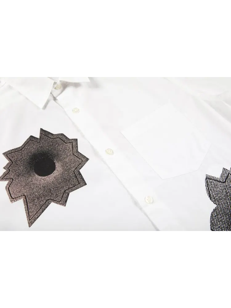 Рубашка Supreme x Nate Lowman Short-Sleeve Shirt 'White' — изображение 3 из 3, белый