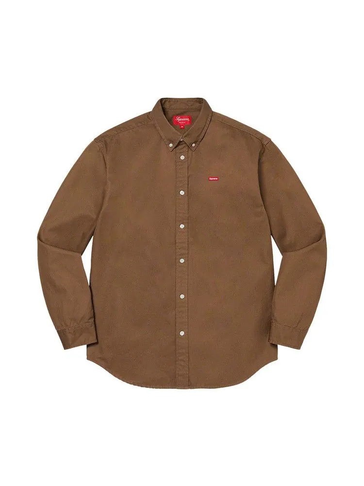 Рубашка Supreme Small Box Shirt — изображение 1 из 1, коричневый