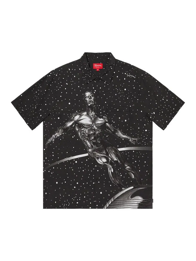 Рубашка Supreme Silver Surfer Short-Sleeve Shirt — изображение 1 из 2, черный