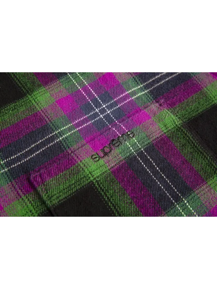 Рубашка Supreme Brushed Plaid Flannel Shirt 'Black' — изображение 2 из 2, черный