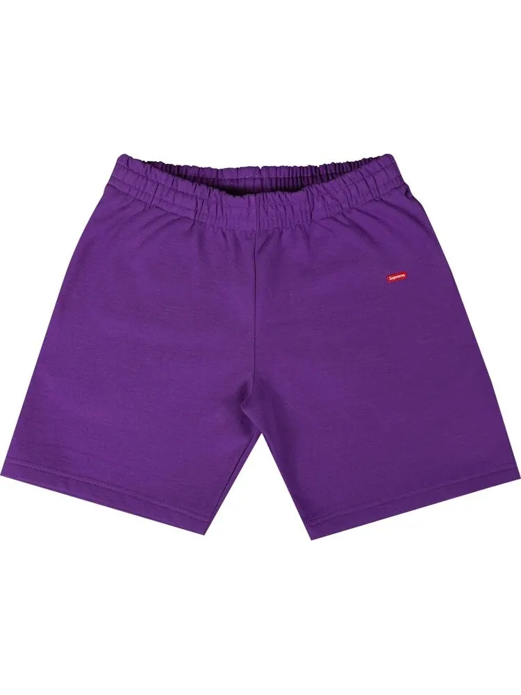 Спортивные шорты Supreme Small Box Sweatshort 'Purple' — изображение 1 из 3, фиолетовый