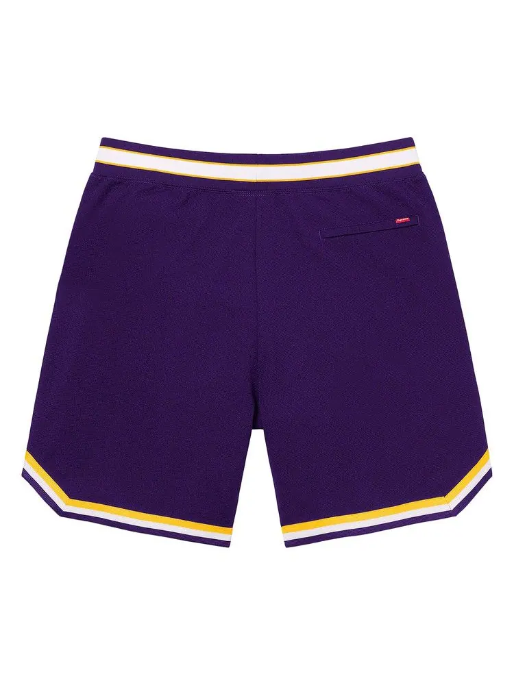 Шорты Supreme Faux Croc Basketball Short — изображение 2 из 2, фиолетовый