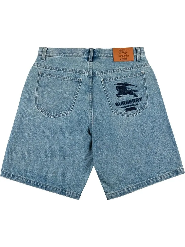 Шорты Supreme x Burberry Denim Short 'Washed Blue' — изображение 2 из 3, синий