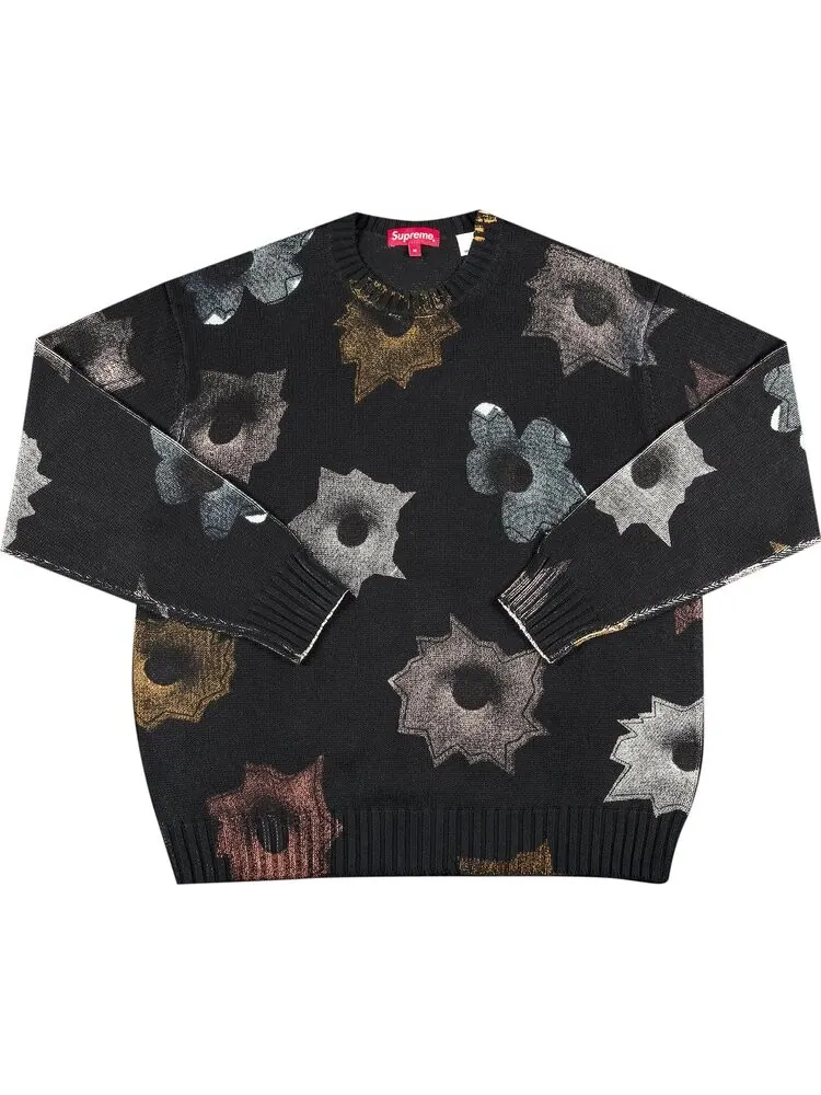 Свитер Supreme x Nate Lowman Sweater 'Black' — изображение 1 из 3, черный