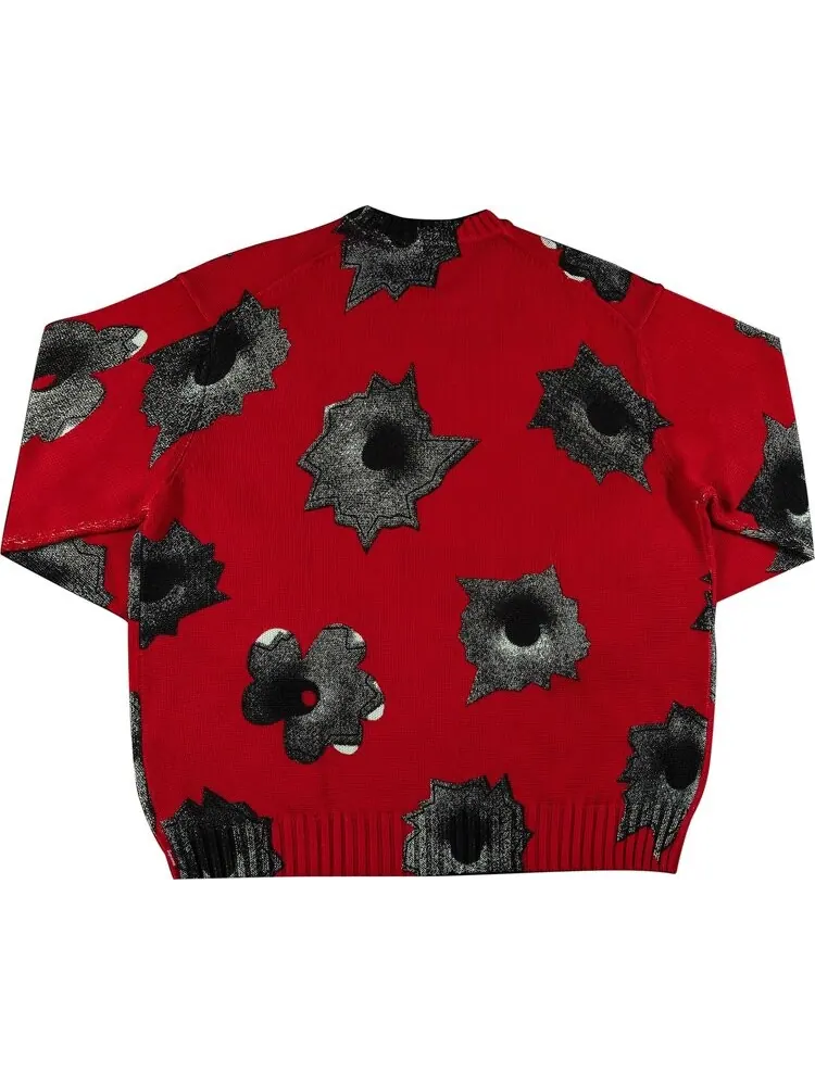 Свитер Supreme x Nate Lowman Sweater 'Red' — изображение 2 из 3, красный
