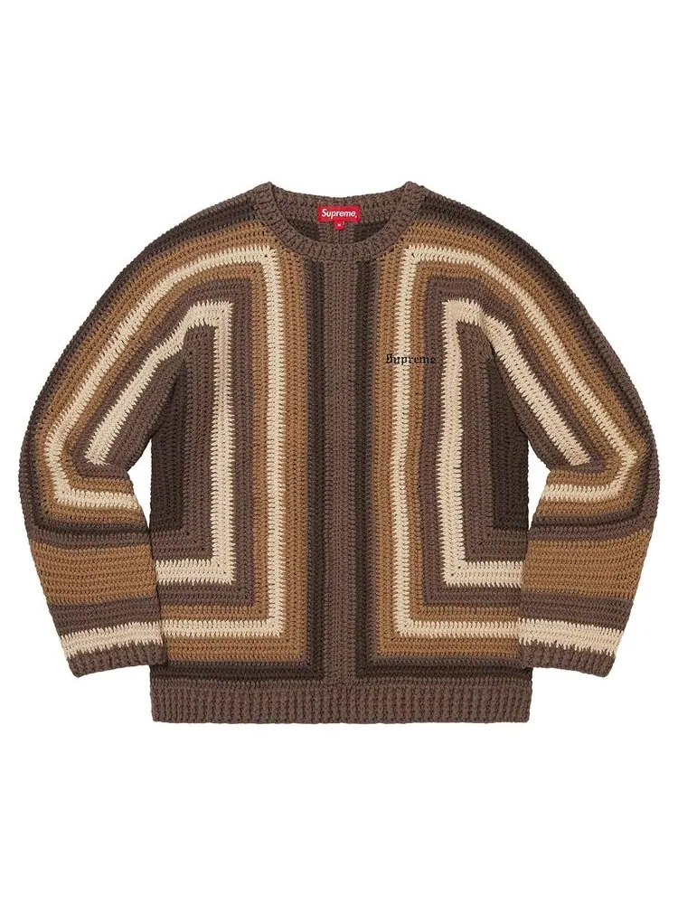 Свитер Supreme Hand Crocheted Sweater — изображение 1 из 1, коричневый