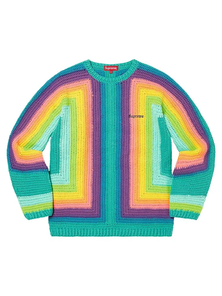 Свитер Supreme Hand Crocheted Sweater 'Multicolor' — изображение 1 из 1, мульти