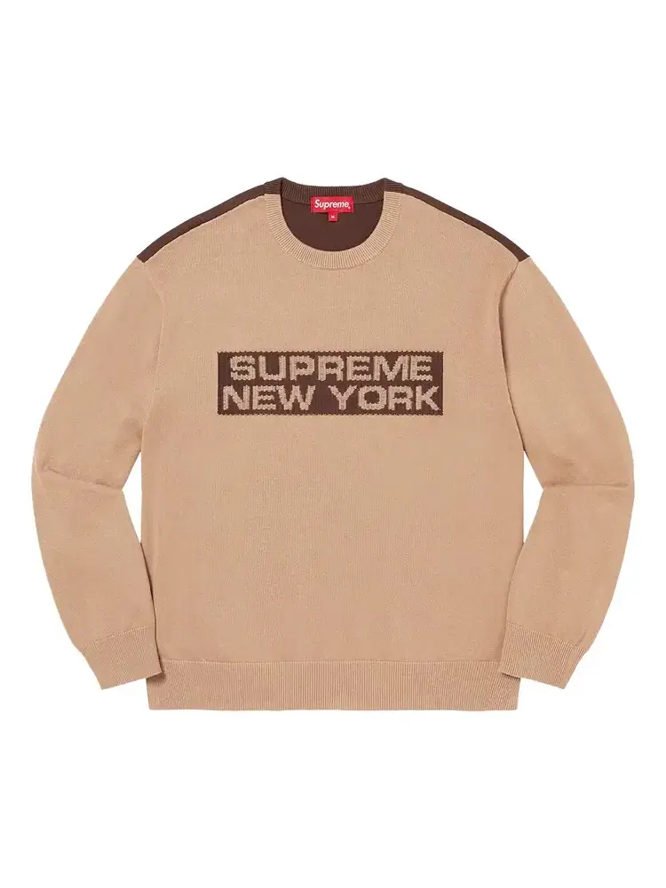 Свитер Supreme 2-Tone — изображение 1 из 2, коричневый