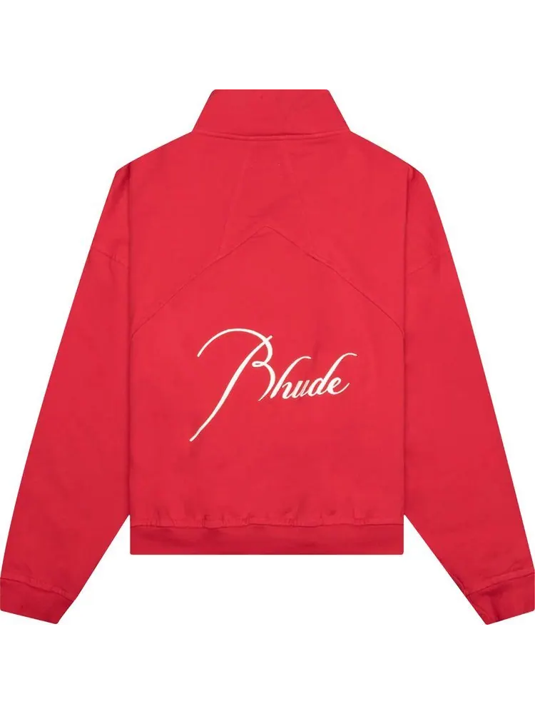 Толстовка Rhude Quarter Zip 'Cherry Red' — изображение 2 из 2, красный