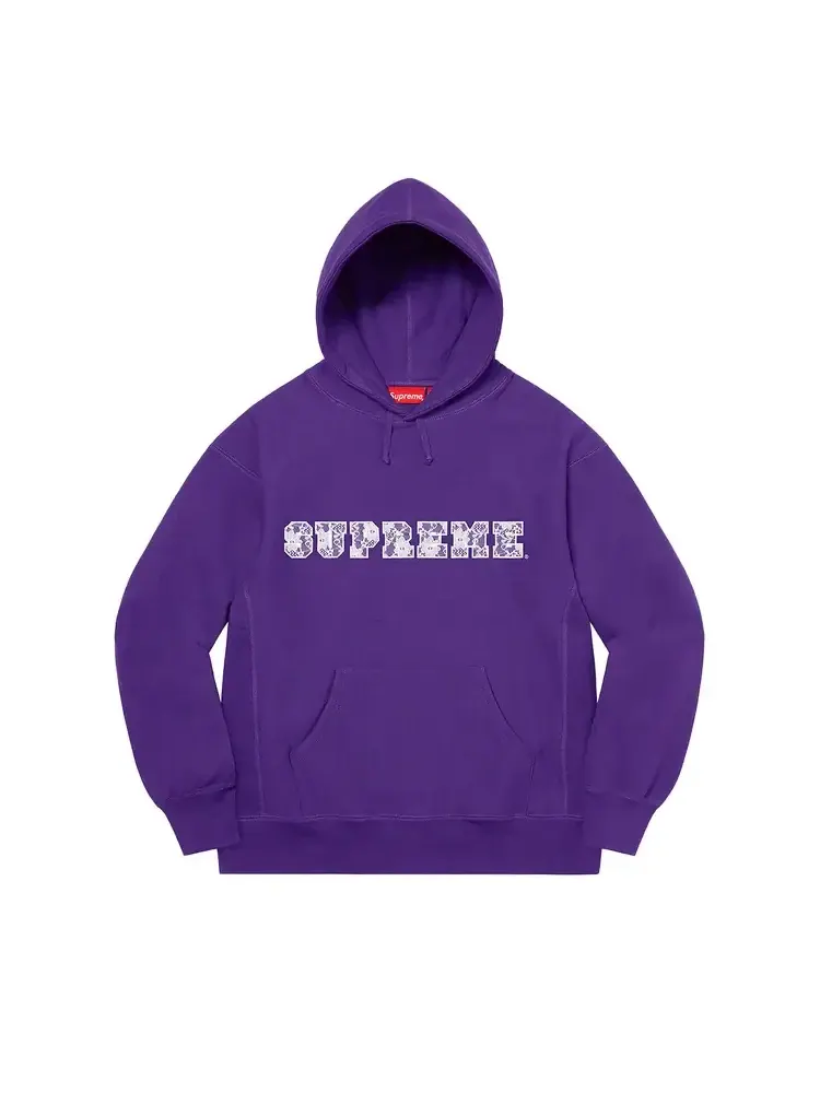 Толстовка Supreme с кружевным капюшоном — изображение 1 из 1, фиолетовый