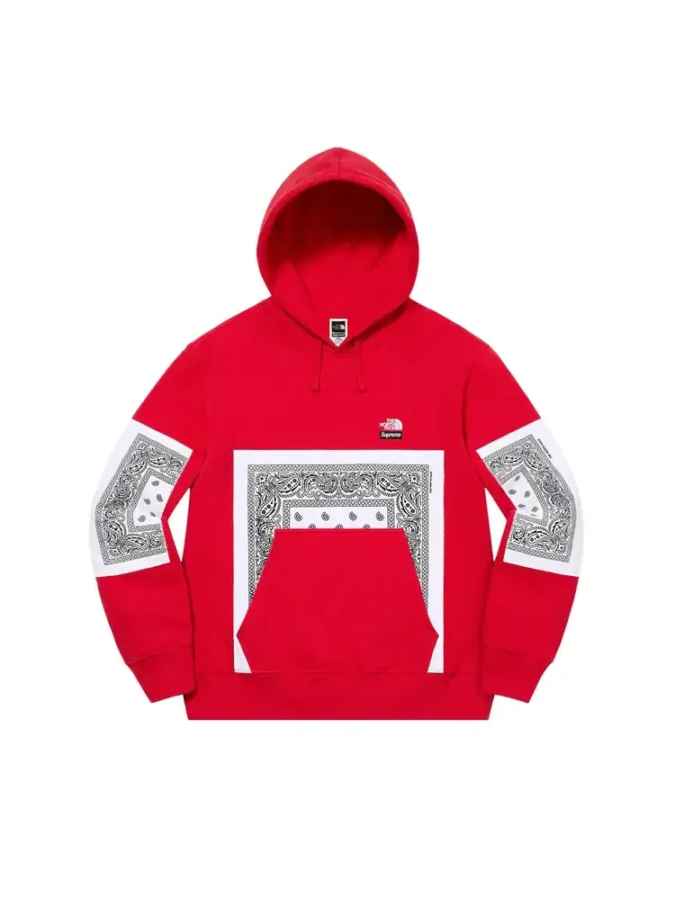 Толстовка с капюшоном-банданой Supreme x The North Face — изображение 1 из 1, красный