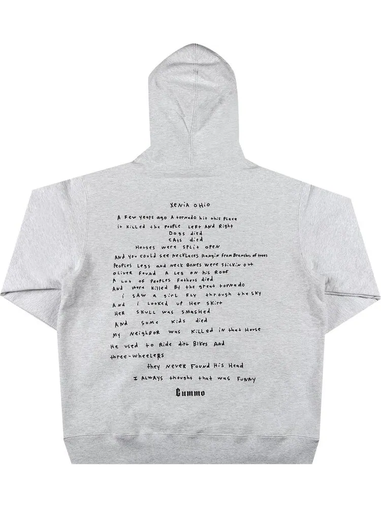 Толстовка Supreme Gummo Hooded Sweatshirt 'Ash Grey' — изображение 2 из 3, серый
