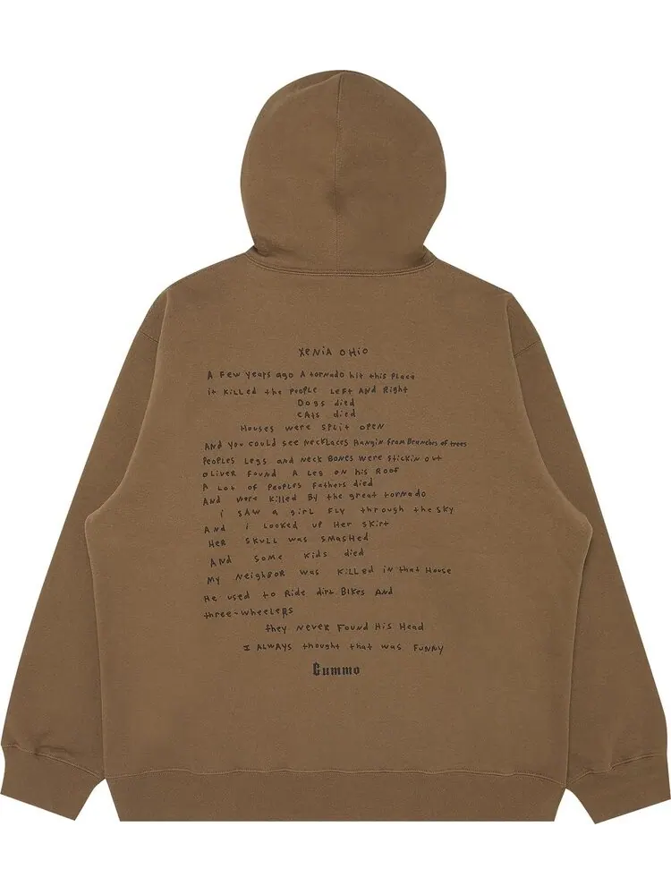 Толстовка Supreme Gummo Hooded Sweatshirt 'Olive Brown' — изображение 2 из 3, коричневый