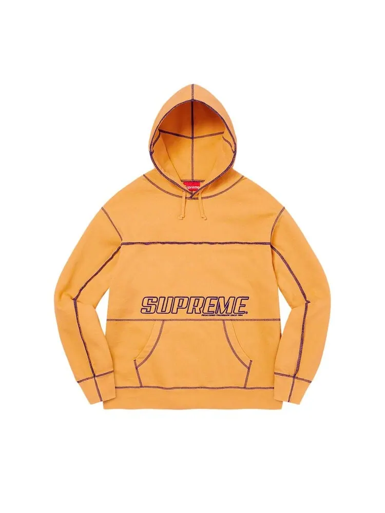 Толстовка Supreme Coverstitch Hooded Sweatshirt — изображение 1 из 1, оранжевый