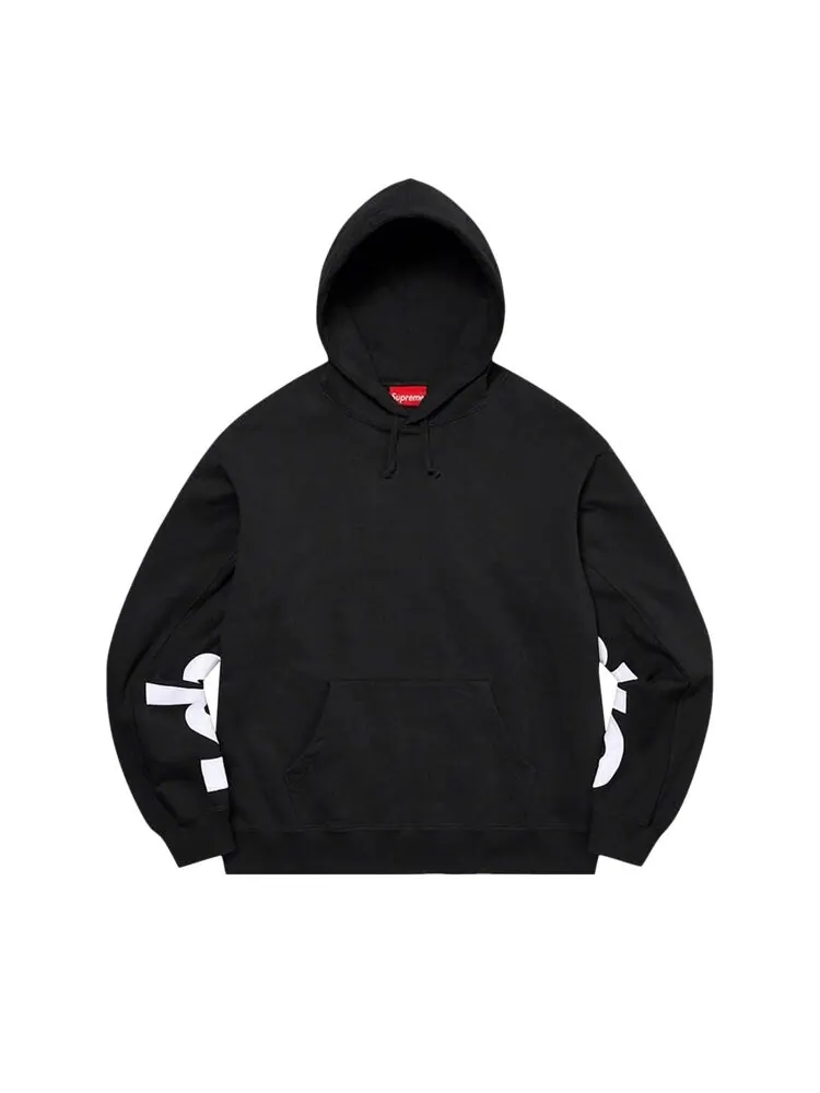 Толстовка Supreme Cropped Panels Hooded Sweatshirt — изображение 1 из 2, черный