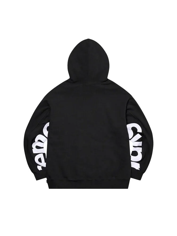 Толстовка Supreme Cropped Panels Hooded Sweatshirt — изображение 2 из 2, черный