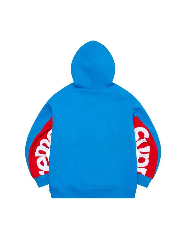 Толстовка Supreme Cropped Panels Hooded Sweatshirt — изображение 2 из 2, яркий синий