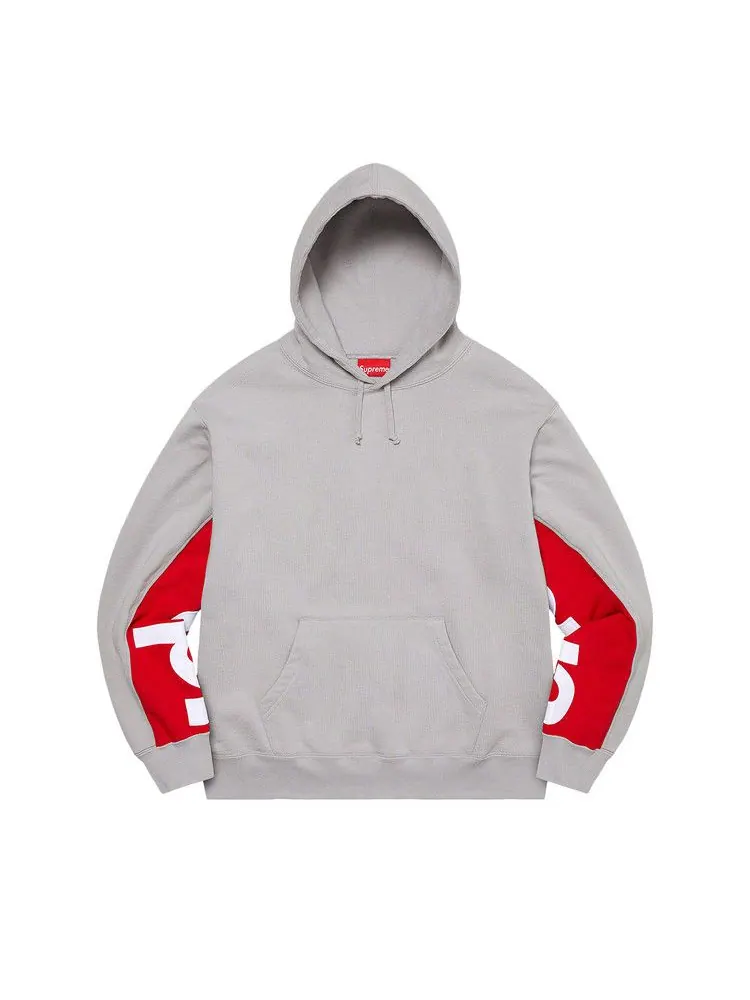 Толстовка Supreme Cropped Panels Hooded Sweatshirt — изображение 1 из 2, серый