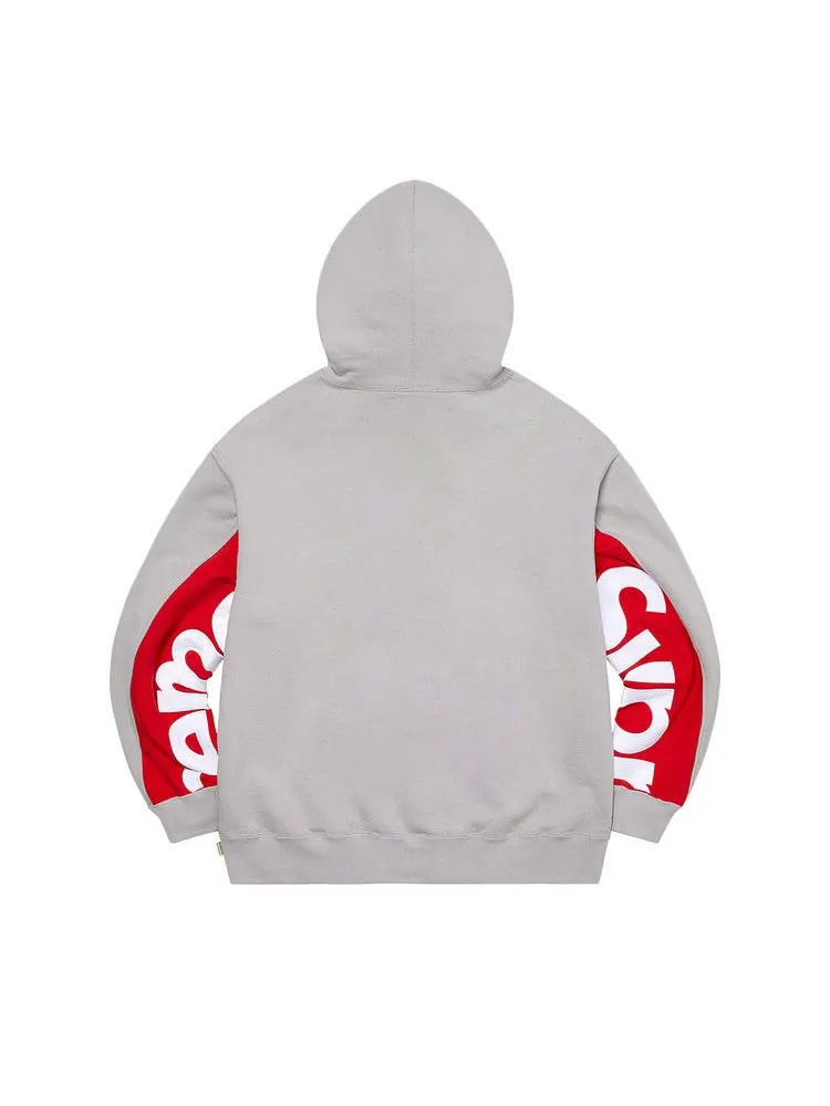 Толстовка Supreme Cropped Panels Hooded Sweatshirt — изображение 2 из 2, серый