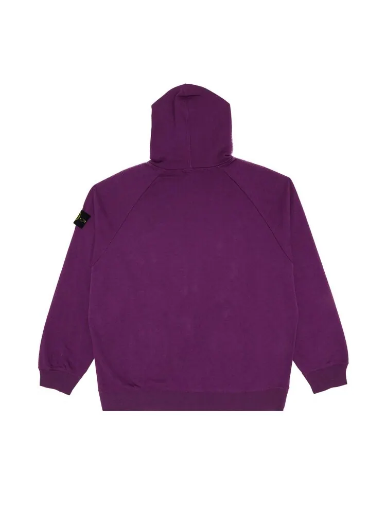 Толстовка Supreme x Stone Island Stripe Hooded Sweatshirt — изображение 2 из 3, фиолетовый
