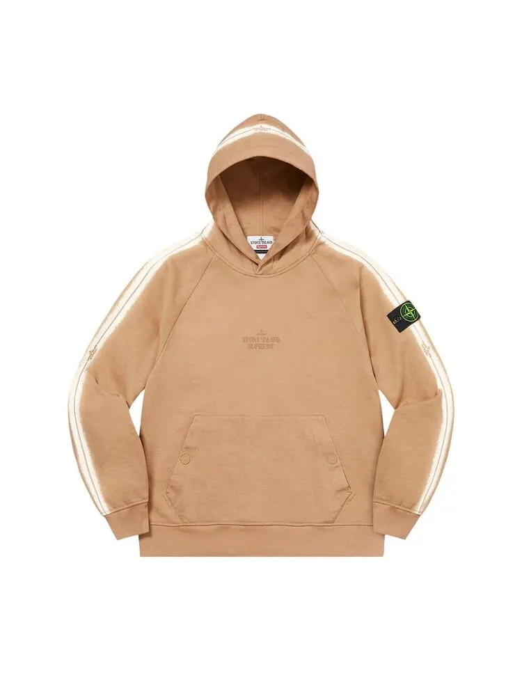 Толстовка Supreme x Stone Island — изображение 1 из 1, бежевый