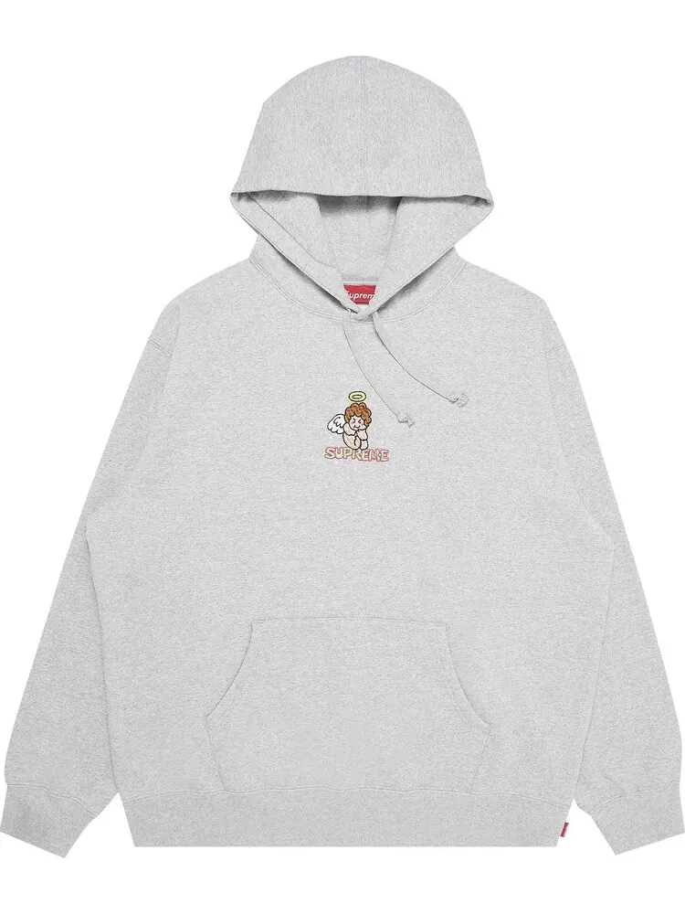 Толстовка Supreme Angel Hooded Sweatshirt 'Heather Grey' — изображение 1 из 3, серый