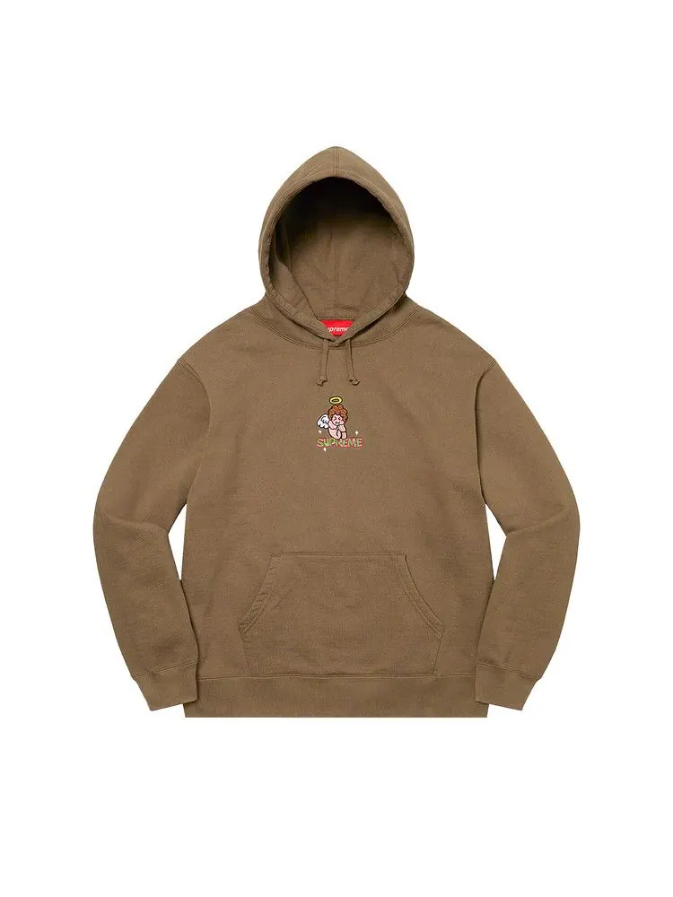 Толстовка Supreme Angel Hooded Sweatshirt — изображение 1 из 2, оливковый коричневый