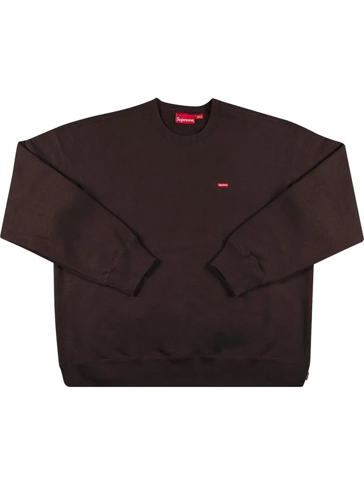 Толстовка Supreme Small Box Crewneck 'Dark Brown' — изображение 1 из 2, коричневый