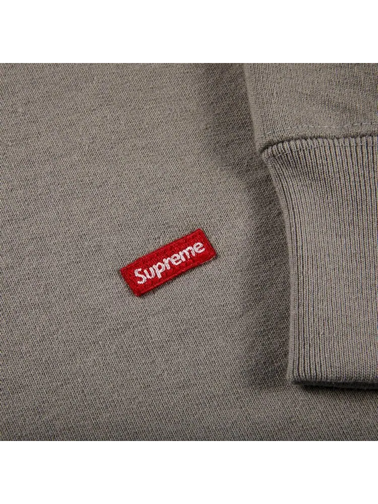 Толстовка Supreme Small Box Crewneck 'Grey' — изображение 2 из 2, серый