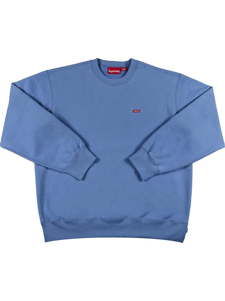 Толстовка Supreme Small Box Crewneck 'Light Blue' — изображение 1 из 2, синий