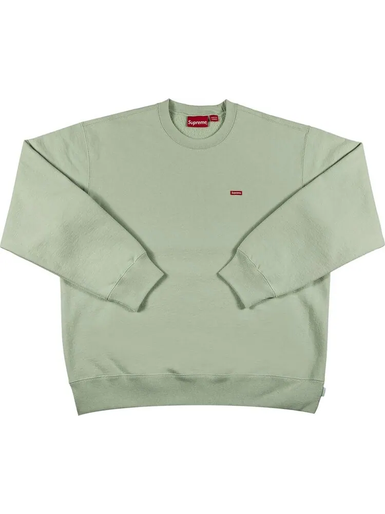 Толстовка Supreme Small Box Crewneck 'Mint' — изображение 1 из 2, зеленый