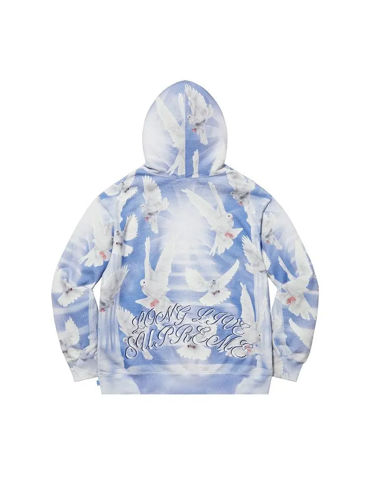 Толстовка Supreme Doves Hooded Sweatshirt — изображение 2 из 2, синий