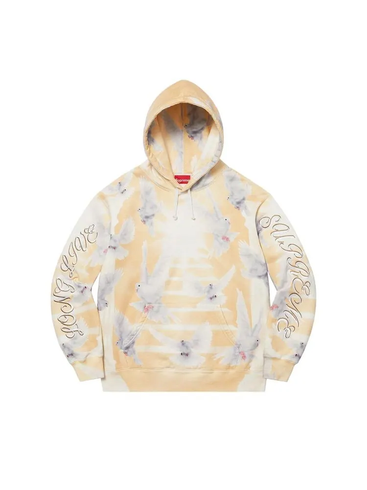 Толстовка Supreme Doves Hooded Sweatshirt Tan — изображение 1 из 2, бежевый